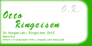 otto ringeisen business card